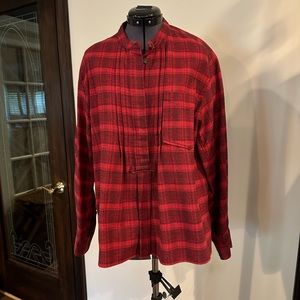 Red plaid top